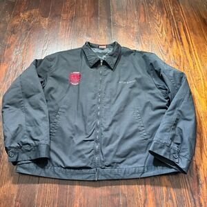 Mac Tools Jacket Mens 3XL Black Pro Mechanic Workwear Canvas Quilt Lined *READ*
